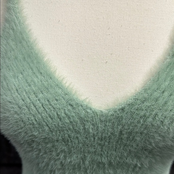 Altar'd State Green Ribbed Fitted Tank Top - Picture 6 of 8